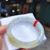 天然緬甸玉A貨 放光玻璃種飄蜜黃正圈手鐲