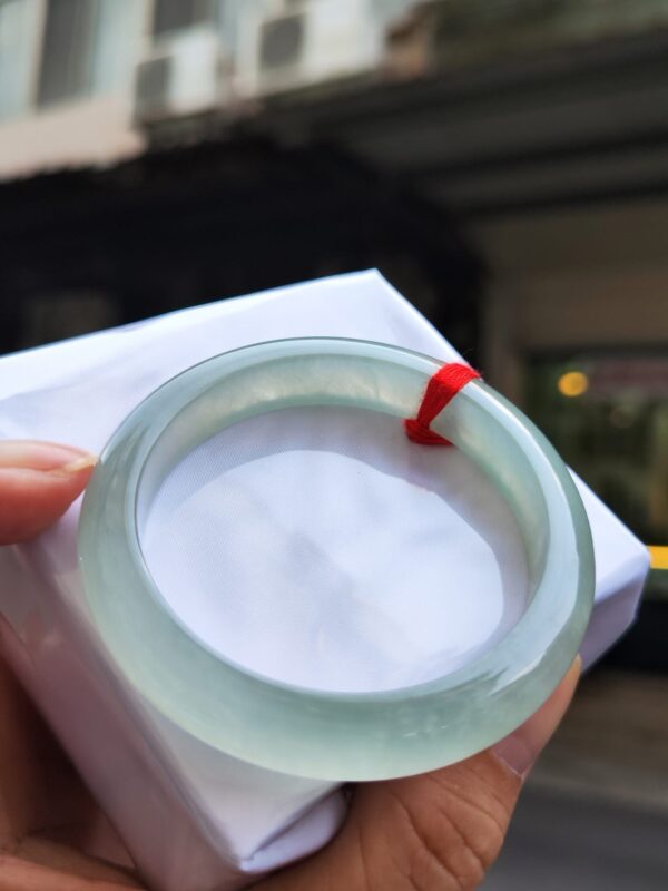 💎 天然緬甸玉A貨 放光玻璃種正圈手鐲 💎