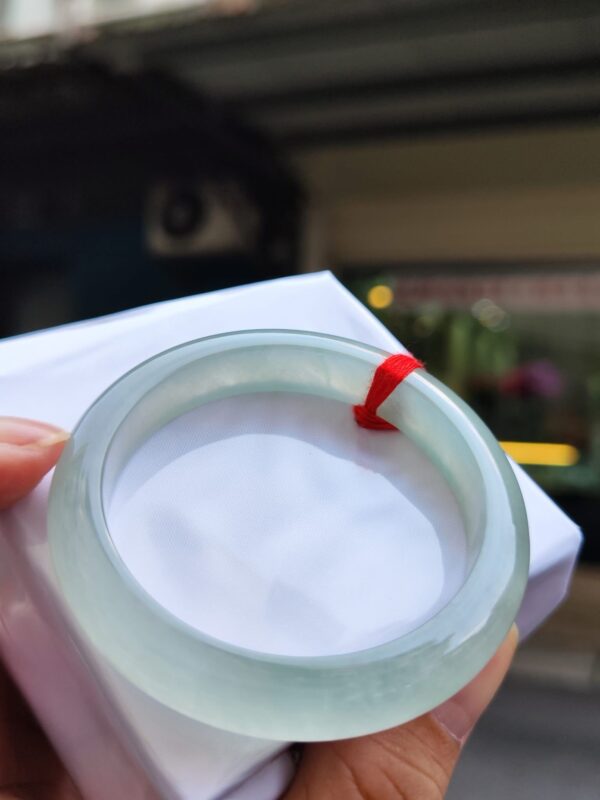 💎 天然緬甸玉A貨 放光玻璃種正圈手鐲 💎