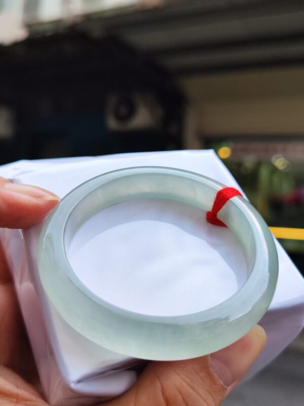 💎 天然緬甸玉A貨 放光玻璃種正圈手鐲 💎