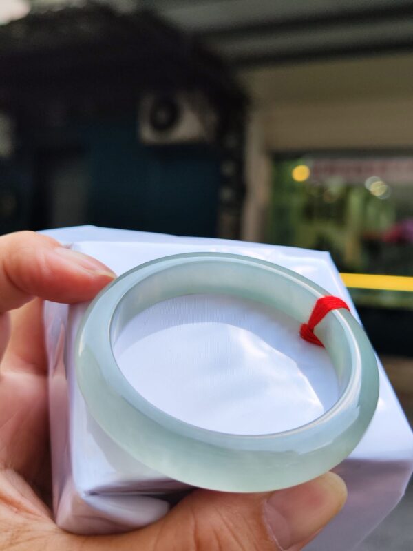 💎 天然緬甸玉A貨 放光玻璃種正圈手鐲 💎