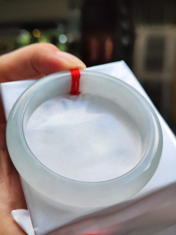 天然緬甸玉A貨 冰種芙蓉種厚庄正圈手鐲