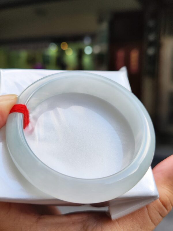 天然緬甸玉A貨 冰種芙蓉種厚庄正圈手鐲