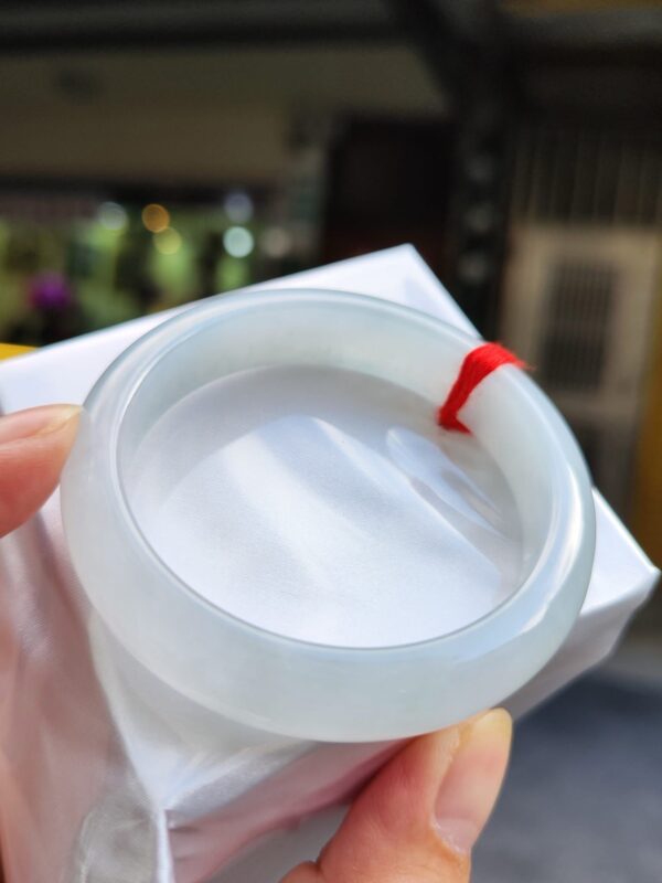 天然緬甸玉A貨 冰種芙蓉種厚庄正圈手鐲