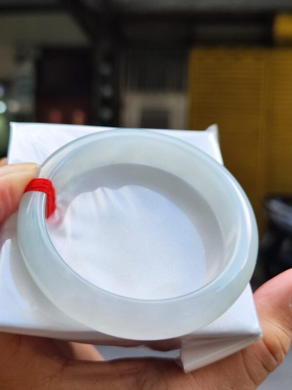 天然緬甸玉A貨 冰種芙蓉種厚庄正圈手鐲