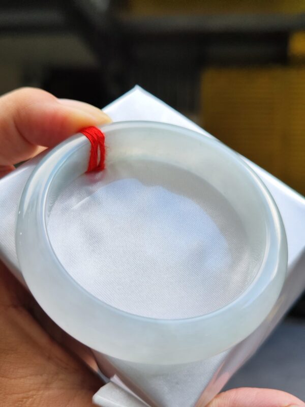 天然緬甸玉A貨 冰種芙蓉種厚庄正圈手鐲