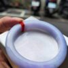 天然緬甸玉A貨 濃紫羅蘭厚庄正圈手鐲