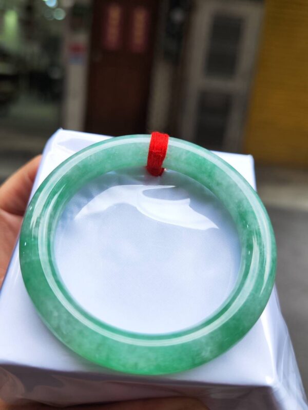 img_9968-2 天然緬甸玉A貨 滿綠正圈圓骨手鐲