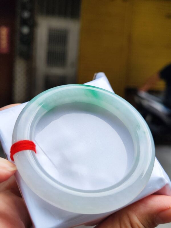 img_9980-2 天然緬甸玉A貨 冰種飄陽綠正圈圓骨手鐲