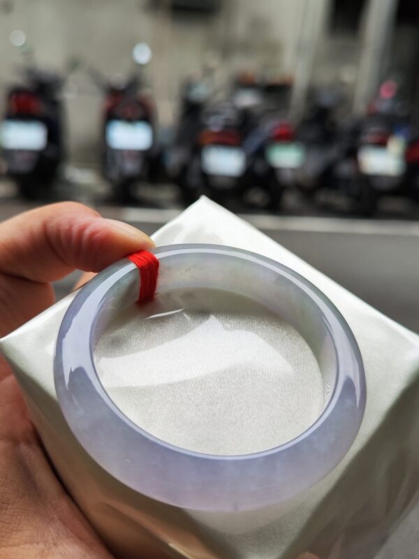 天然緬甸玉A貨 冰芙蓉種紫羅蘭正圈手鐲