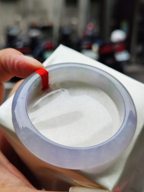 天然緬甸玉A貨 冰芙蓉種紫羅蘭正圈手鐲