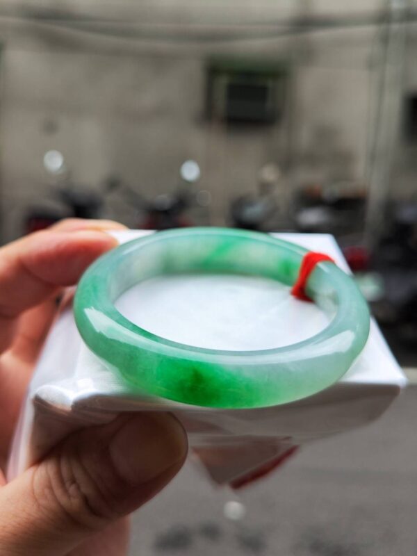 img_2268 天然緬甸玉A貨 冰種飄陽綠正圈手鐲