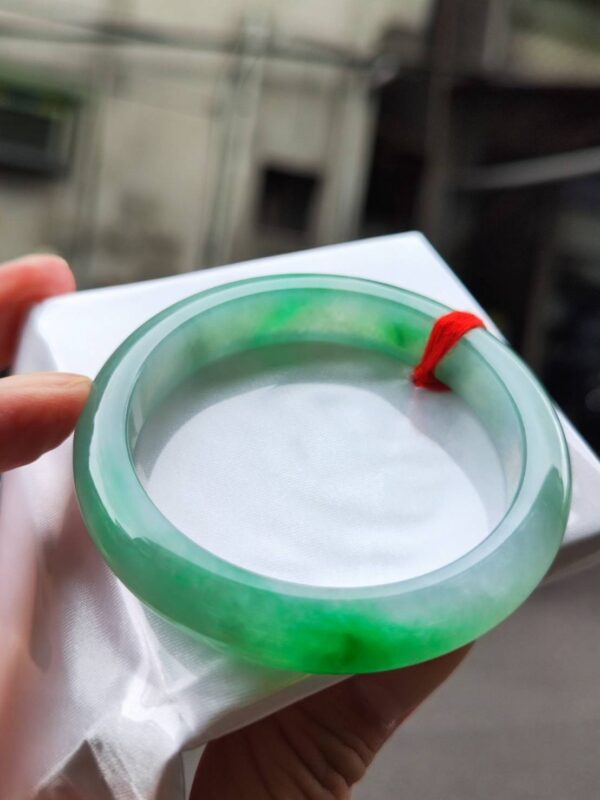 img_2270 天然緬甸玉A貨 冰種飄陽綠正圈手鐲