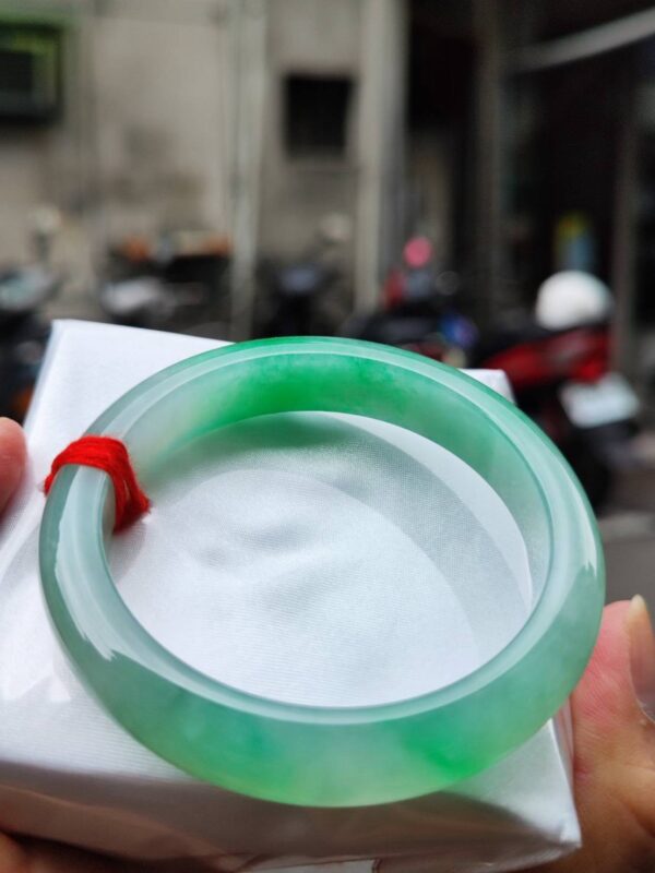 img_2273 天然緬甸玉A貨 冰種飄陽綠正圈手鐲