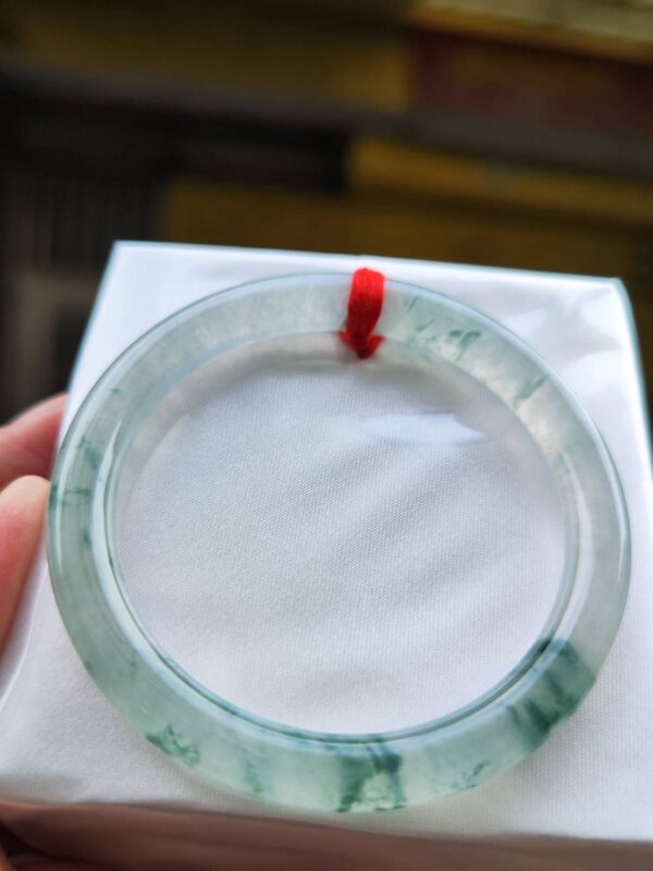 img_2306 ✨天然緬甸玉A貨 ✨🔥 放光玻璃種飄花 正圈圓骨手鐲 🔥