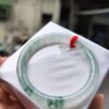 img_2312 ✨天然緬甸玉A貨 ✨🔥 放光玻璃種飄花 正圈圓骨手鐲 🔥