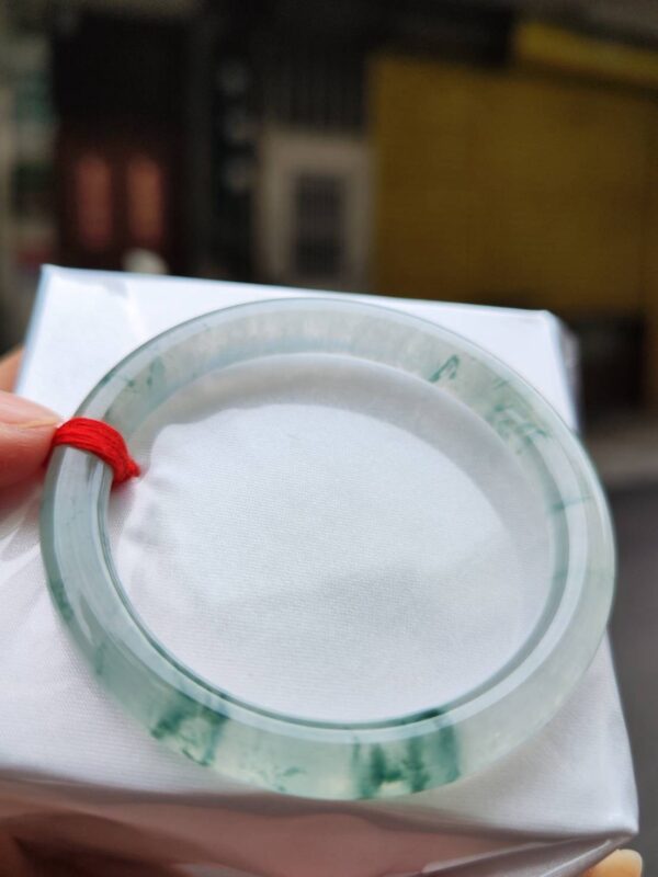 img_2314 ✨天然緬甸玉A貨 ✨🔥 放光玻璃種飄花 正圈圓骨手鐲 🔥