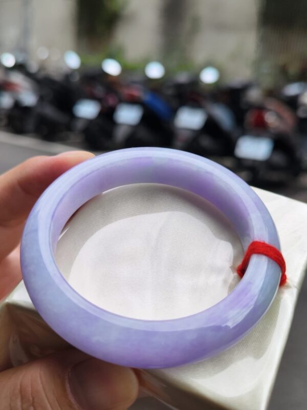 img_2328 天然緬甸玉A貨 濃紫羅蘭正圈厚庄手鐲