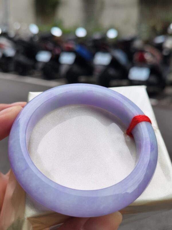 img_2329 天然緬甸玉A貨 濃紫羅蘭正圈厚庄手鐲