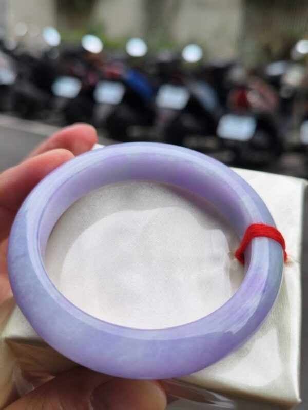 img_2331 天然緬甸玉A貨 濃紫羅蘭正圈厚庄手鐲