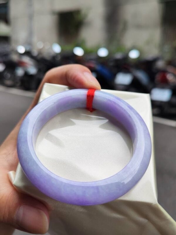 img_2332 天然緬甸玉A貨 濃紫羅蘭正圈厚庄手鐲