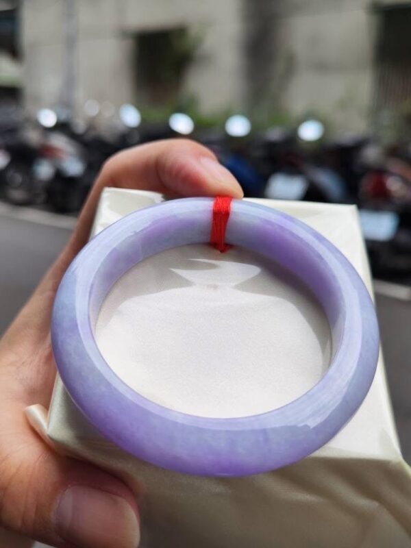 img_2333 天然緬甸玉A貨 濃紫羅蘭正圈厚庄手鐲