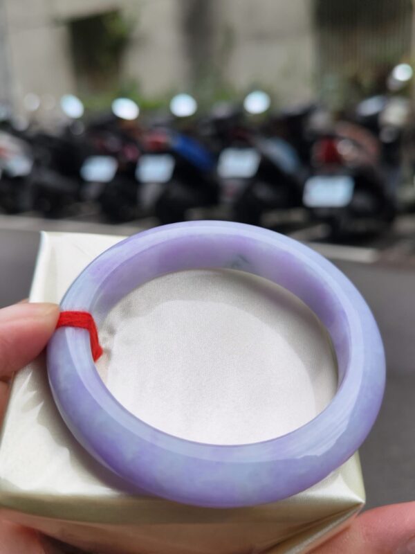 img_2334 天然緬甸玉A貨 濃紫羅蘭正圈厚庄手鐲