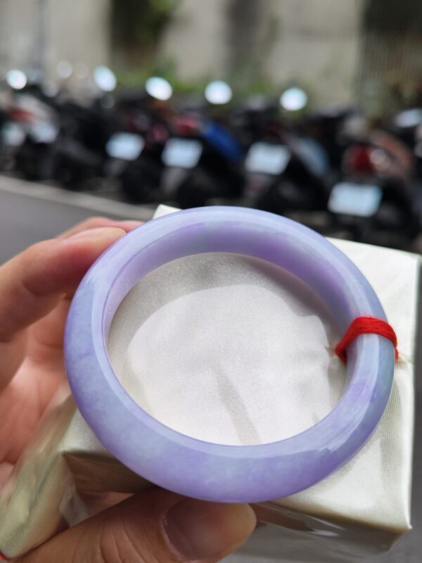 img_2336 天然緬甸玉A貨 濃紫羅蘭正圈厚庄手鐲