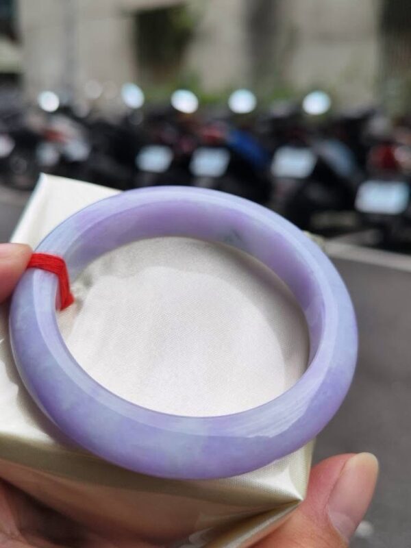 img_2339 天然緬甸玉A貨 濃紫羅蘭正圈厚庄手鐲