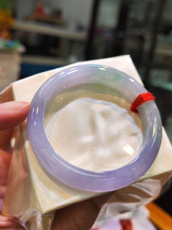img_2376 冰種紫羅蘭春彩正圈手鐲|天然緬甸玉A貨