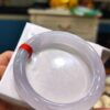 天然緬甸玉A貨《冰種白月光正圈圓骨手鐲》