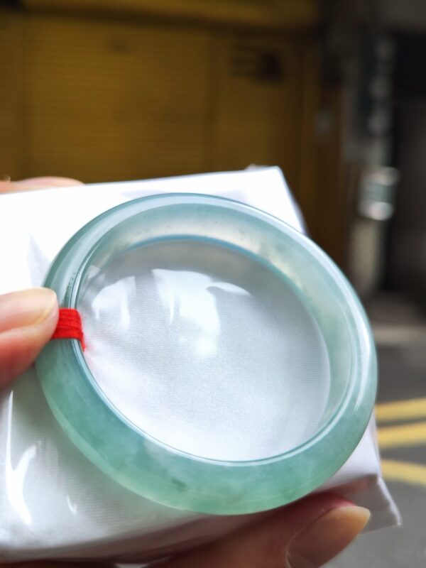 ✨天然緬甸玉A貨《冰種天空藍正圈手鐲》✨