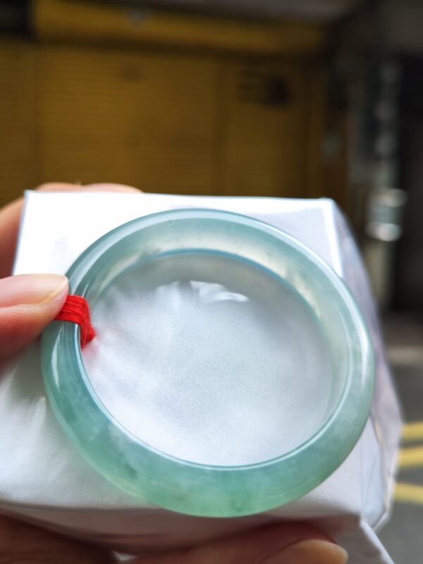 ✨天然緬甸玉A貨《冰種天空藍正圈手鐲》✨