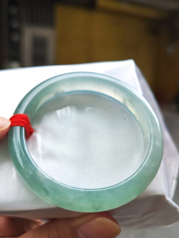 ✨天然緬甸玉A貨《冰種天空藍正圈手鐲》✨