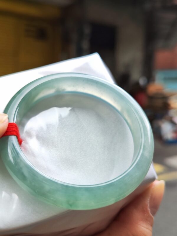 ✨天然緬甸玉A貨《冰種天空藍正圈手鐲》✨