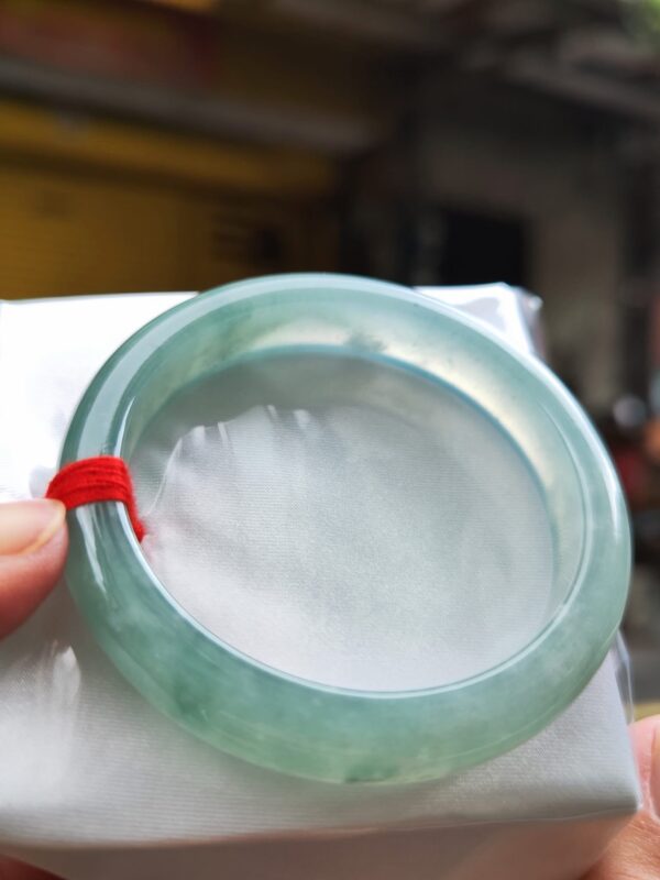 ✨天然緬甸玉A貨《冰種天空藍正圈手鐲》✨