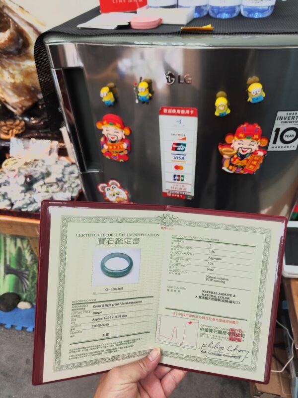 ✨天然緬甸玉A貨《冰種天空藍正圈手鐲》✨