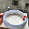 🌸 冰種芙蓉紫羅蘭正圈手鐲｜天然緬甸玉A貨