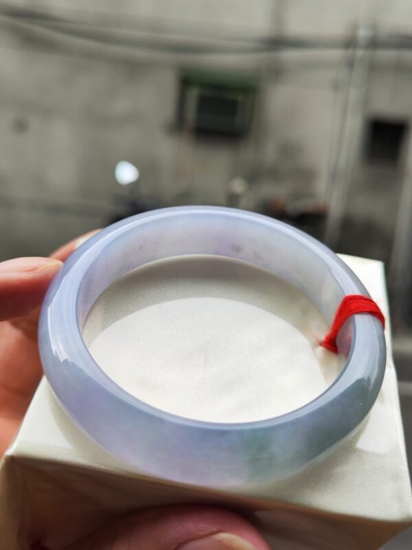 🌸 冰種芙蓉紫羅蘭正圈手鐲｜天然緬甸玉A貨