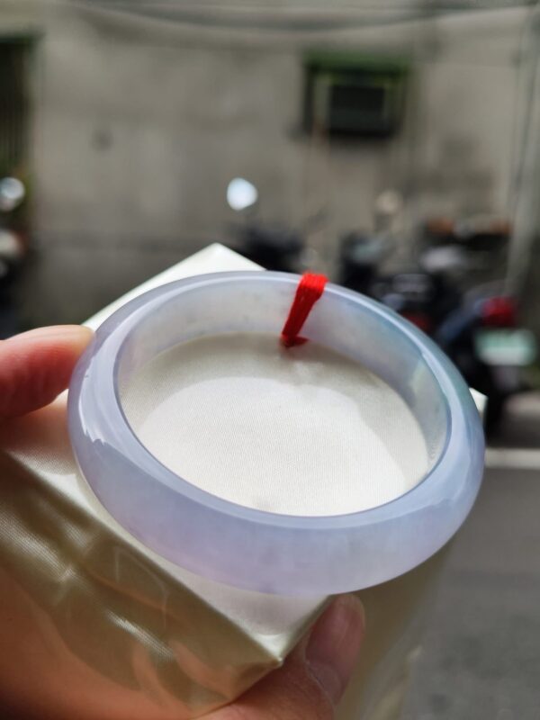 🌸 冰種芙蓉紫羅蘭正圈手鐲｜天然緬甸玉A貨