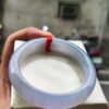 🌸 冰種芙蓉紫羅蘭正圈手鐲｜天然緬甸玉A貨