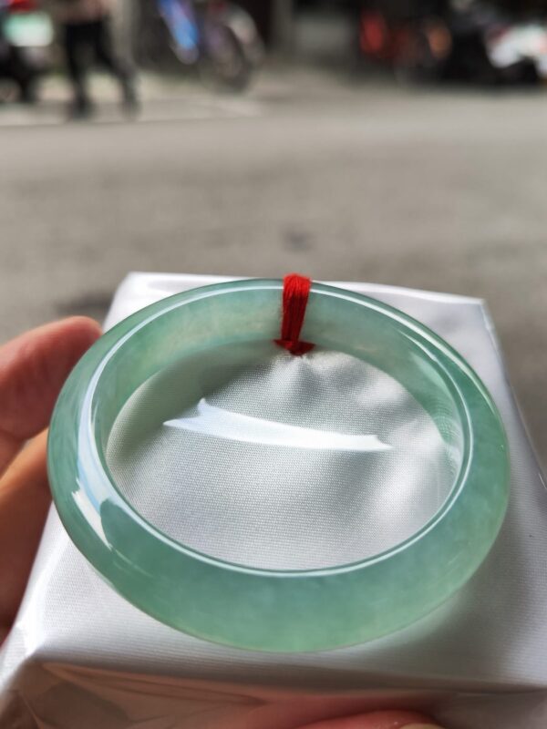 ✨ 天然緬甸玉A貨 冰種飄陽綠正圈手鐲 ✨