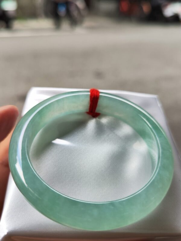 ✨ 天然緬甸玉A貨 冰種飄陽綠正圈手鐲 ✨