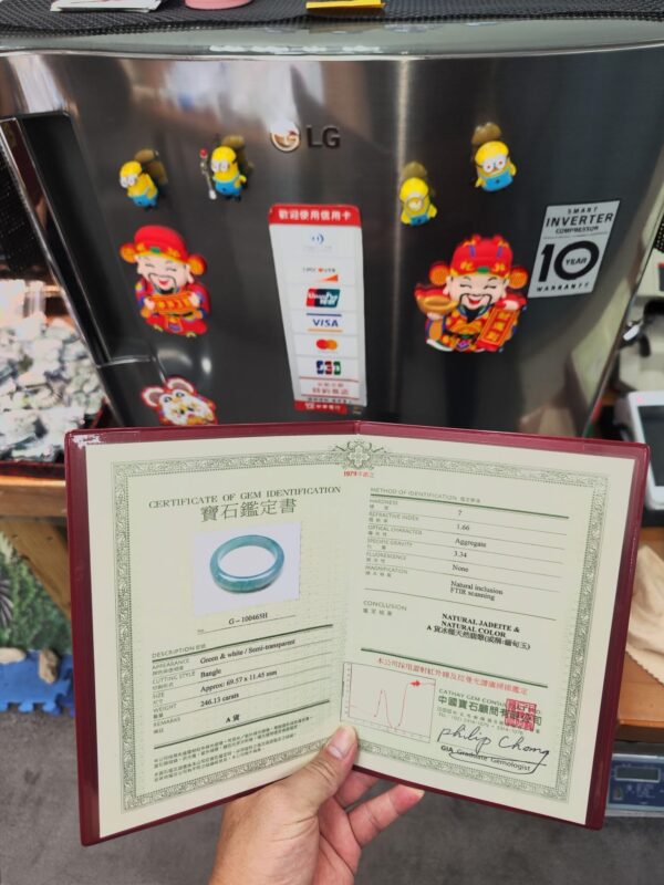 ✨ 天然緬甸玉A貨 冰種飄陽綠正圈手鐲 ✨