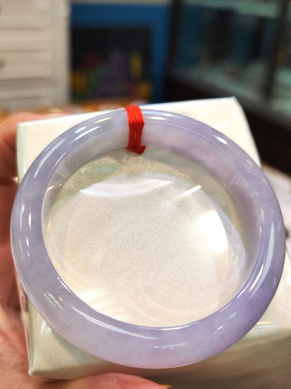 冰種芙蓉紫羅蘭正圈手鐲｜天然緬甸玉A貨