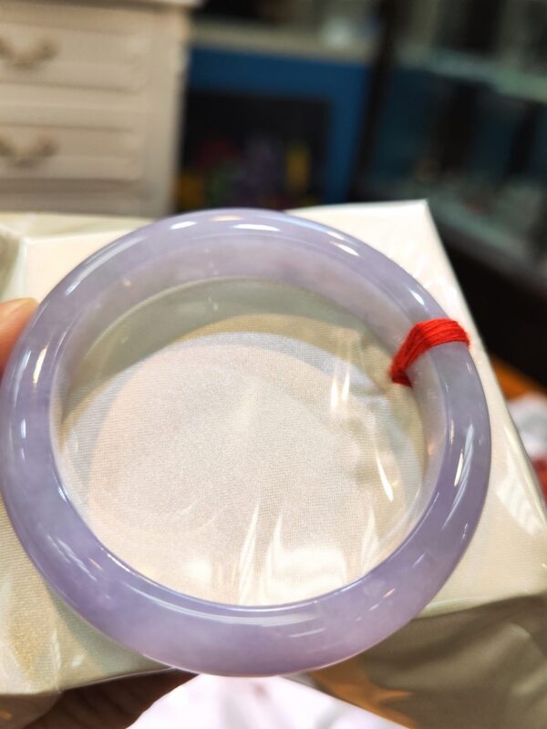 冰種芙蓉紫羅蘭正圈手鐲｜天然緬甸玉A貨