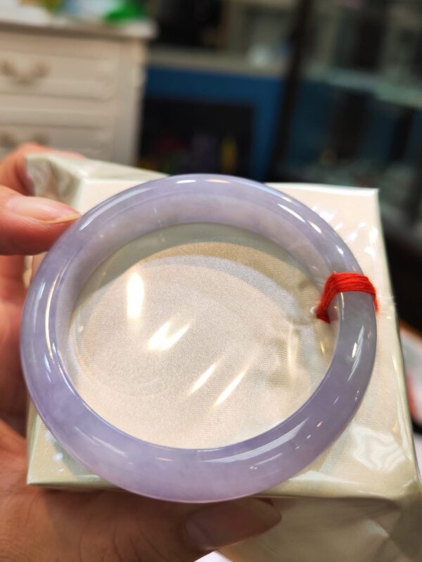 冰種芙蓉紫羅蘭正圈手鐲｜天然緬甸玉A貨