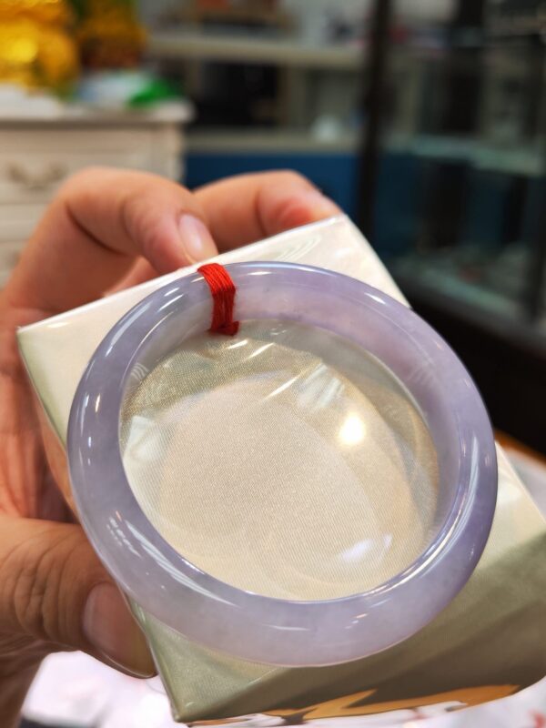 冰種芙蓉紫羅蘭正圈手鐲｜天然緬甸玉A貨