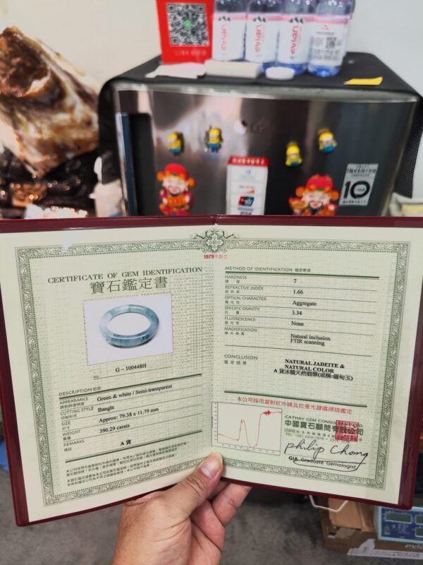 ✨天然緬甸玉A貨 ✨🔥 冰種飄花 正圈圓骨胖胖鐲 🔥