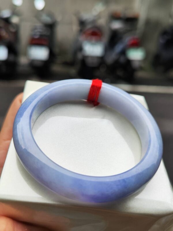 🌸 濃豔紫羅蘭正圈手鐲｜天然緬甸玉A貨 🌸